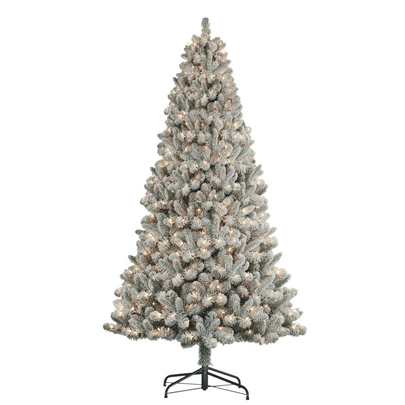 7.5' H Lighted Artificial Pine Christmas Tree