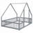 House-Shaped Floor Bed with Fence, Guardrails-834386819-834386831