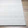 Lavande Chevron Wool Area Rug in Light Gray/Ivory