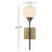 Hallas 1-Light Dimmable Oil Rubbed Bronze/Brass Wallchiere