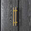 Grand garde-manger de style campagnard de 78,2 po avec 8 tablettes de porte, 1 armoire de rangement avec 3 tablettes réglables, 3 grands tiroirs, une armoire polyvalente pour la cuisine, la salle à manger et la salle de bain, noir cendré-131019330