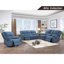 Roundhill Furniture Blitz Transitional Manual Reclining Loveseat, With Cup Holders-112677257
