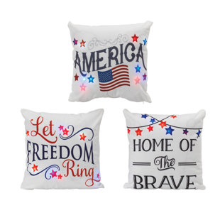 16 po Coussin pré-éclairé patriotique