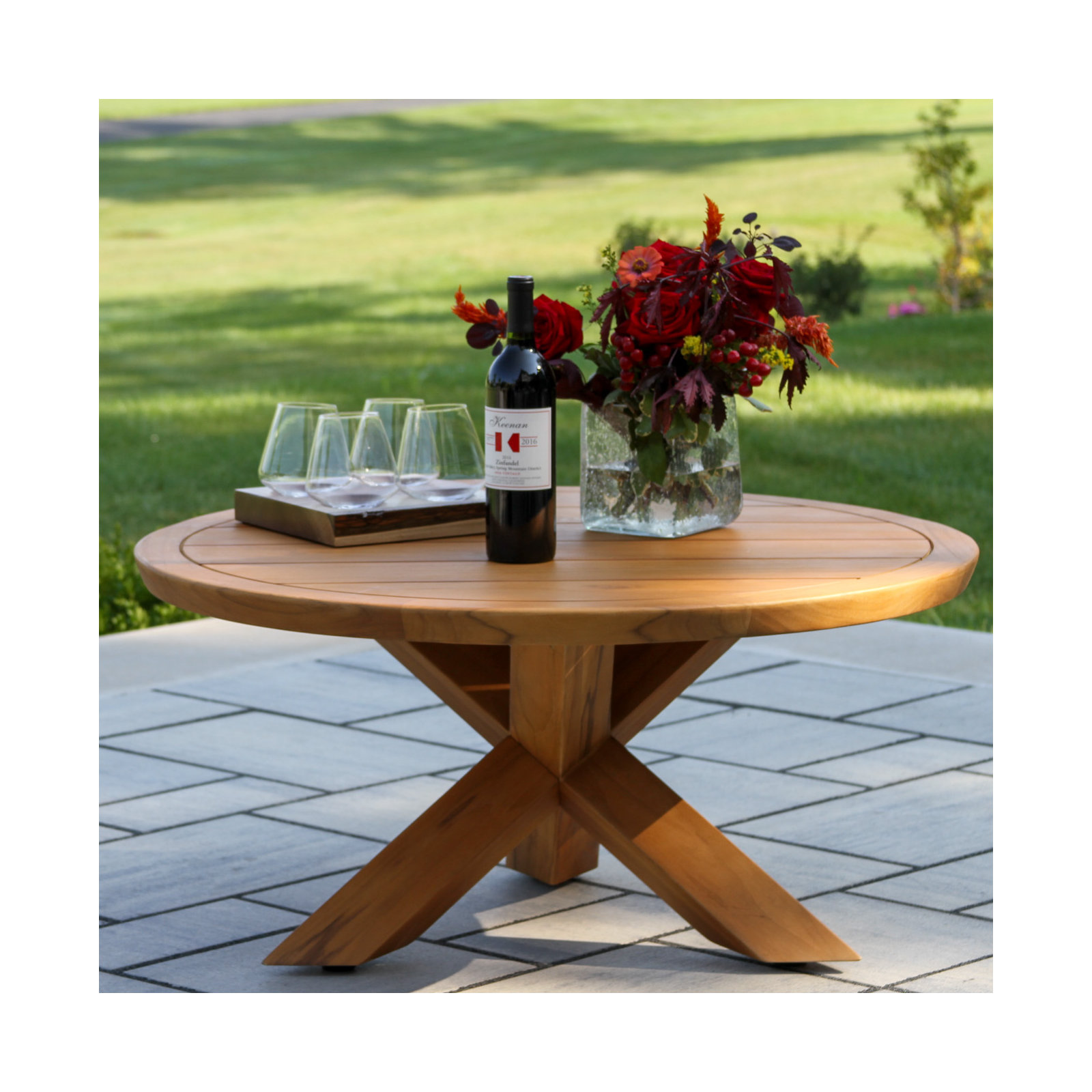 Levitt 39" Teak Patio Coffee Table