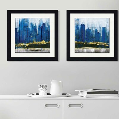 Sapphire City by Susan Jill - Picture Frame Set Print -  Ebern Designs, 840CA3E5A9BE49A485F8E12296D96BCA