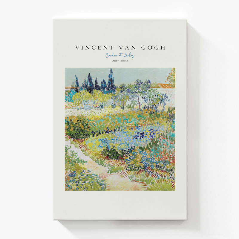Jardin Van Gogh à Arles v2, 60" H x 40" W, Toile tendue