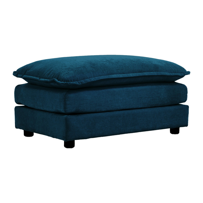 Chenille Fabric In Blue, Complements Different Room Themes Blue , Frame, Enhances Living Space