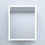 24 po L x H 30 H Armoire à pharmacie en aluminium à fixation en surface avec miroir, DEL, horloge, plateau à détection automatique haute définition, armoire à tablettes réglables, bandes à densité de DEL, charnières silencieuses,