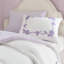Ensemble de couette 4 pièces en microfibre brodée à motifs floraux violet, taille Twin/Twin XL