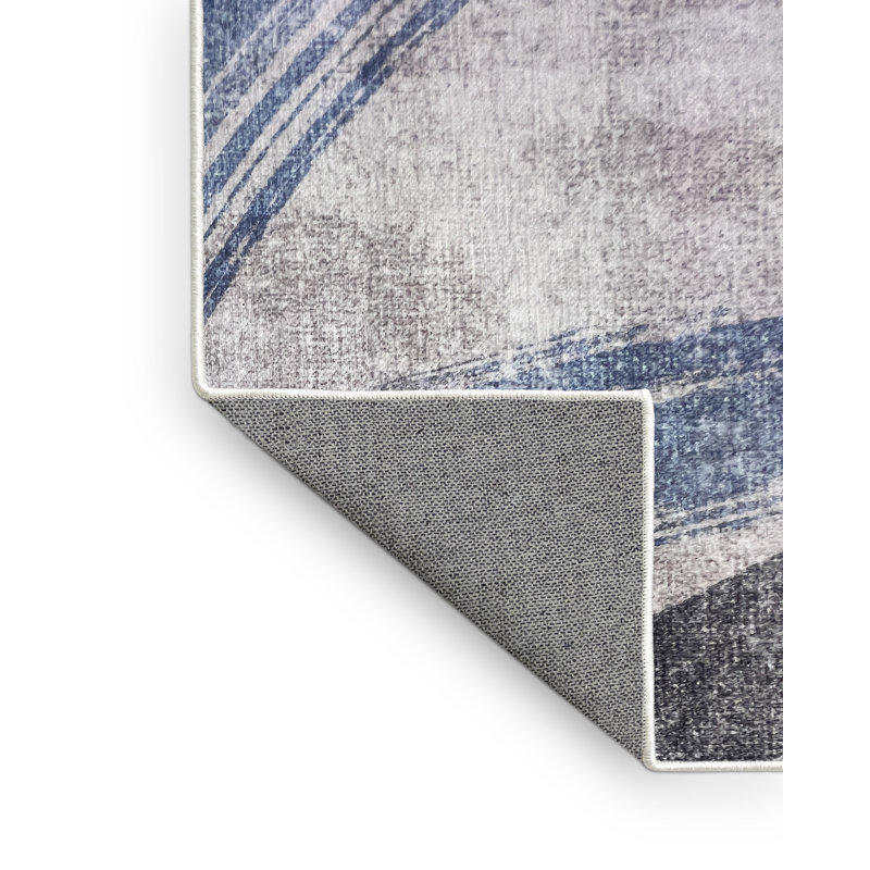 Chenille Abstract Indoor Rug, Rectangle 4' x 6'