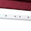 Auvent rétractable de 12 pi x 8 pi avec patio et poignée. 280G / M & Water - Tissu, cadre en aluminium pour terrasse, balcon, cour. Auvent rouge rétractable avec manivelle.