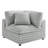 2-Piece Sofa Sectional In Plush Polyester Cord-Like Fabric