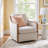 Grayton Oversized Upholstered Swivel Barrel Chair-104838897