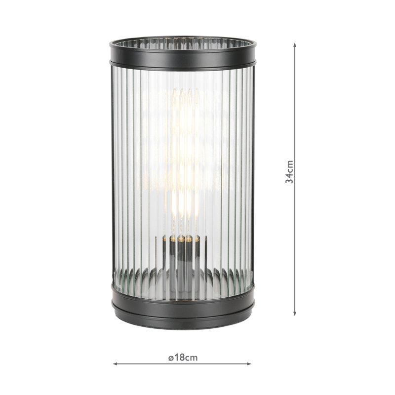 Metal Table Lamp Lamp, Bronze