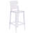Imca Counter Stool with Square Back in Transparent Crystal - Wedding Chairs-1734804515