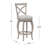 Brumback Wood Swivel Upholstered Stool-1620841278-1620841279