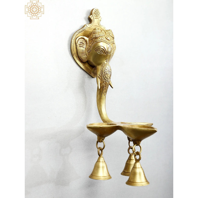 Décoration murale «Lord Ganesha Diya with Bells»