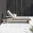 Davie Outdoor Teak Wood Chaise Lounge , Cushion Included-294405102-294405089