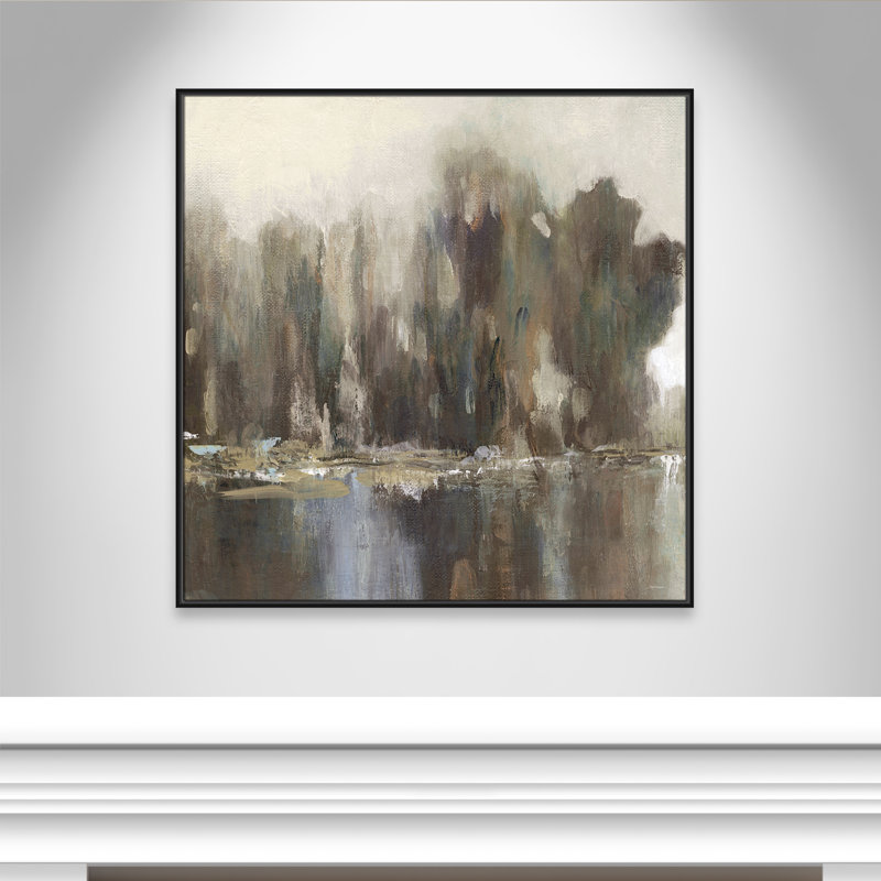 «Daily Reflections II» par Carol Robinson, H 41,5 po x l 41,5 po, Noir