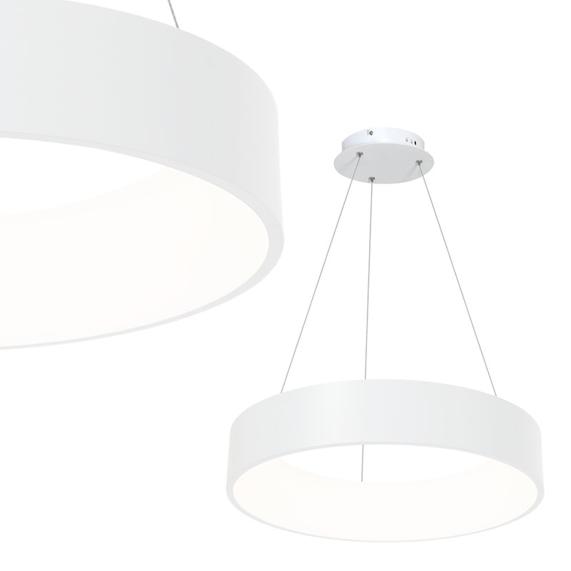 Akuna 1 - Light Drum Pendant, White