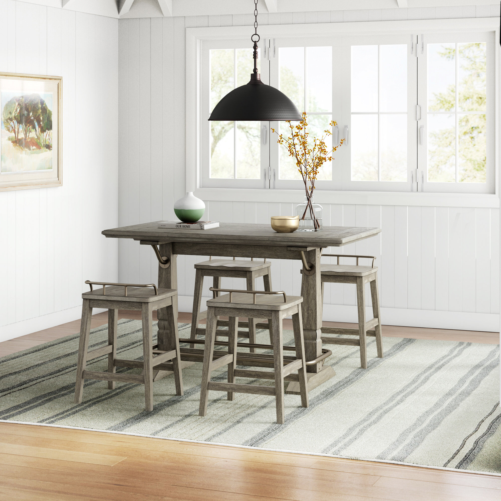 Jillian farmhouse best sale dining set