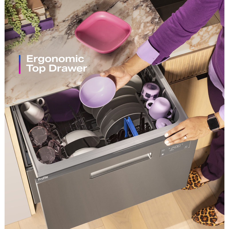 GE Profile Dishwasher Double Drawer