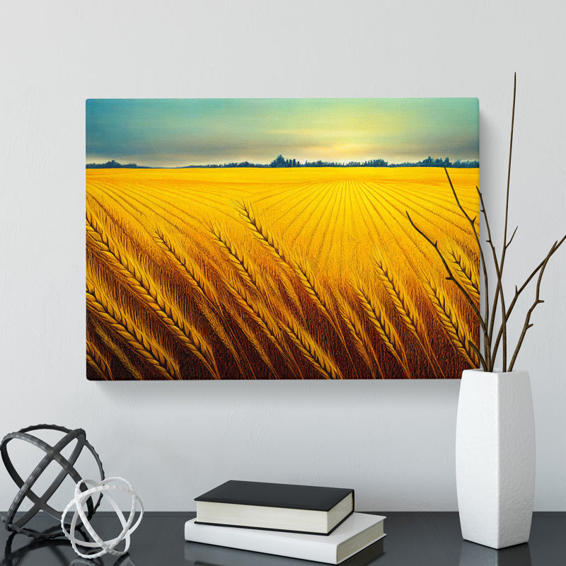Beauty Of A Wheat Field Vol.1 - Wrapped Canvas, 35cm H x 50cm W x 3cm D