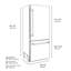 ZLINE Autograph 36 in. Black Steel Built-In Refrigerator w/ Gray Interior & Gold Helix Handles-2056927051