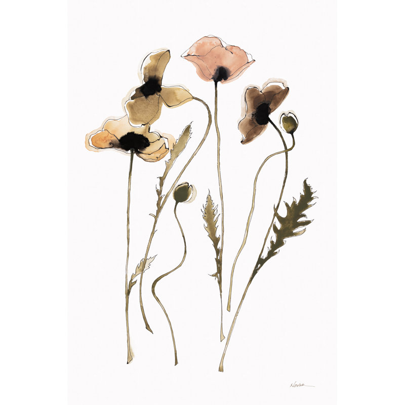 «Autumn Orientals Vignette I», reproduction, Non, H 18 po x l 12 po x P 1,25 po, Toile tendue