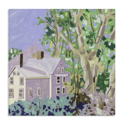 «Building View Through Trees», art mural sur toile par Melissa Wang