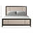 Elegant Upholstered Bed with Solid Wood Frame