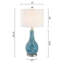 Lampe de table en métal et verre 25,25 po H-777571853