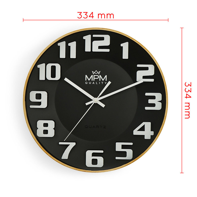 Wall Clock, Black/White