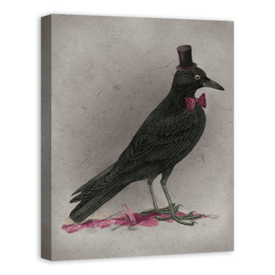 'Stylish Crow' Graphic Art Print