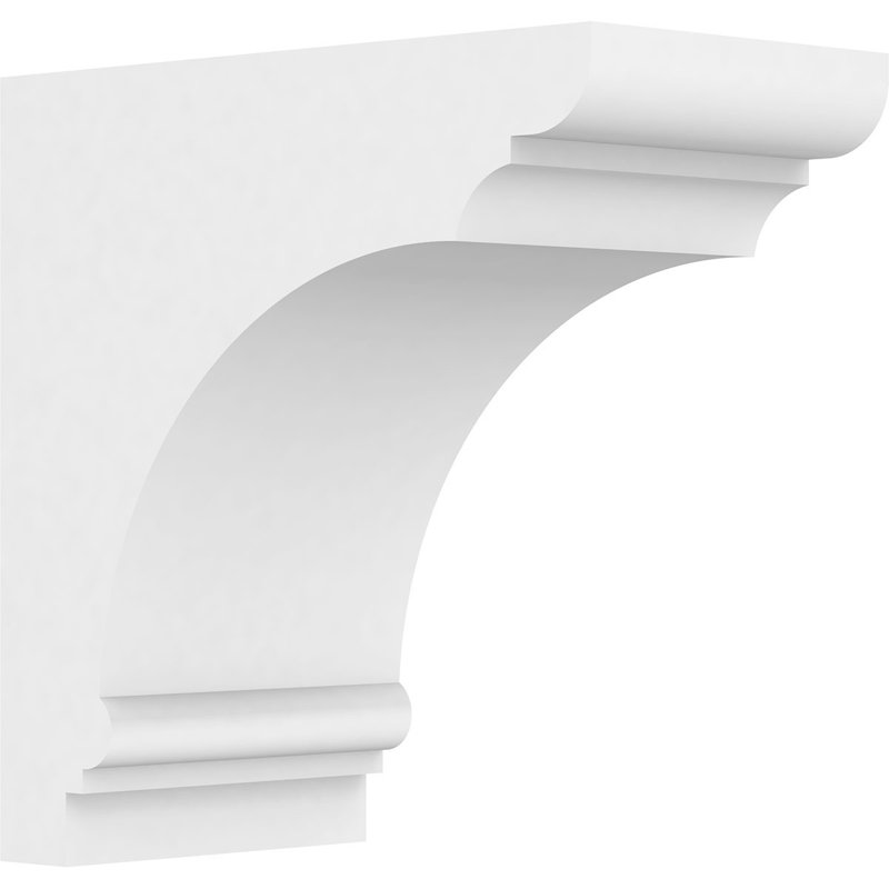 Standard Hughes Signature Urethane Bracket, Primed Tan, 12" H x 6.5" W x 12" D