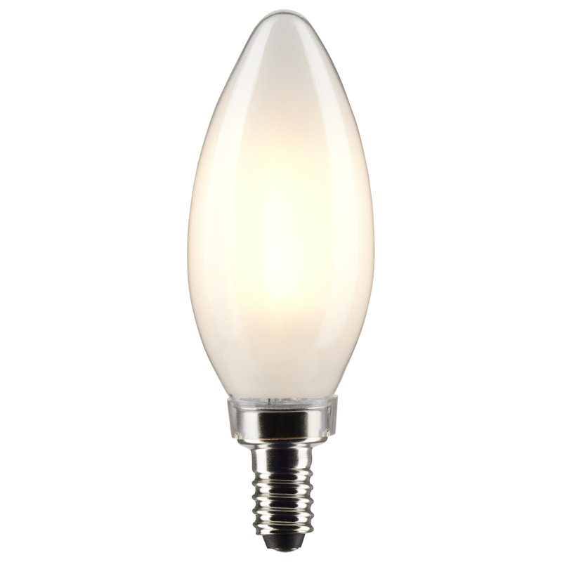 4 Watt (40 Watt Equivalent), B11 LED, Dimmable Light Bulb, Warm White E12/Candelabra Base, 2700K, 5.5W, 350 Lumens