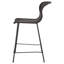 Chaise de comptoir brune en faux rotin (ensemble de 2)-2054546357