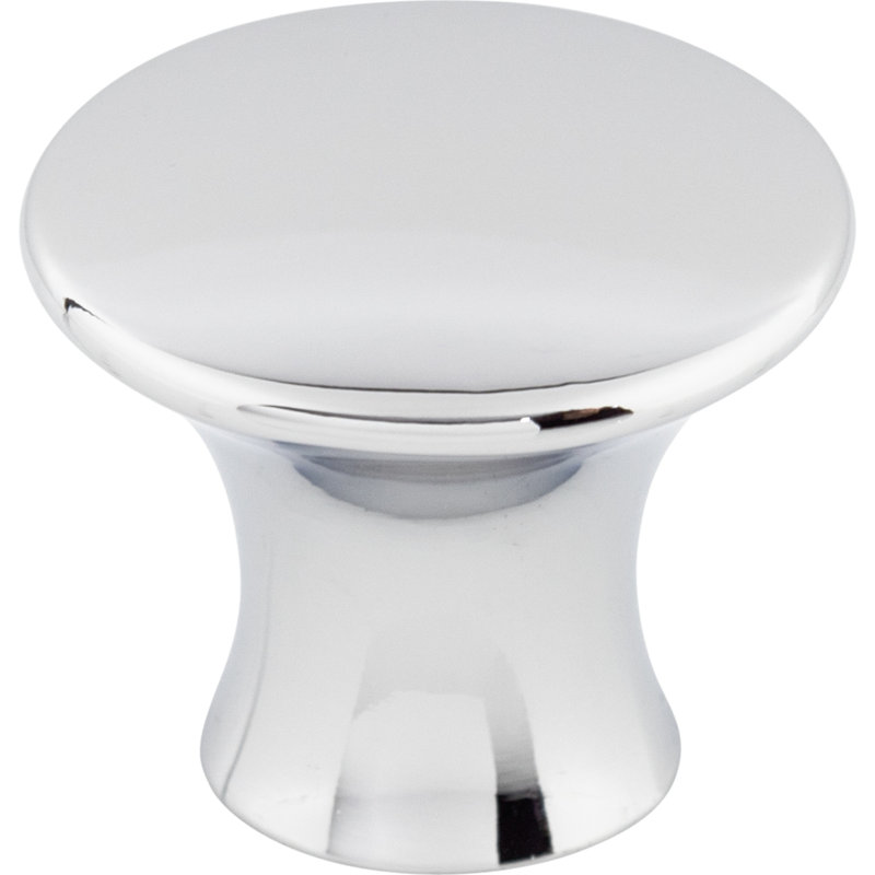 Oculus Round Knob, Polished Chrome, 1 5/16" Knob Diameter