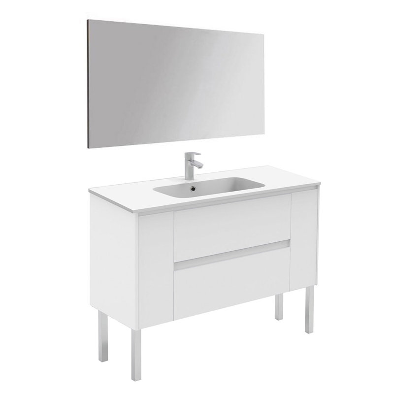 Ambra 47.4'' W Single Vanity, Matte White