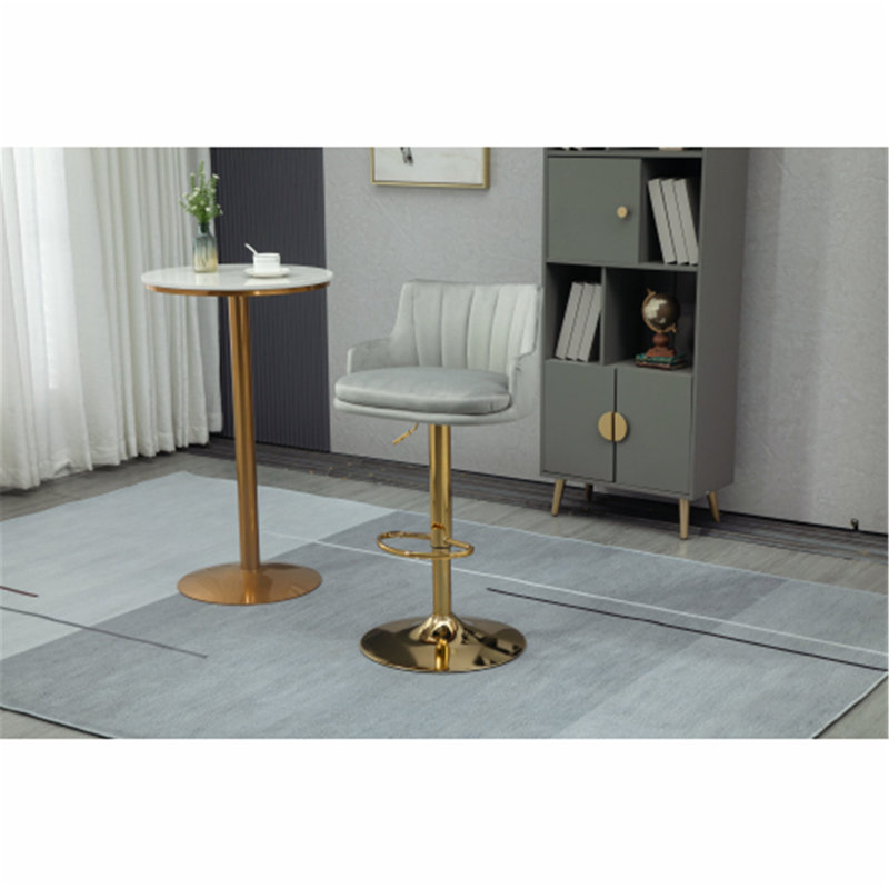 Tabouret de bar 42,91 po Lohner, gris
