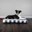 Lit pour animaux de compagnie résistant à l'eau 36 po PETMAker pour grands chiens - Housse lavable amovible et fond antidérapant, bleu marine-126450990-126450993