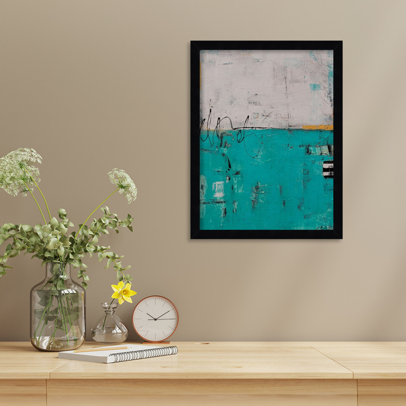 Urban Harmony Print by Erin Ashley, Black, 17" H x 13" W
