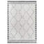 Tapis d'intérieur crème / anthracite à motif treillis Step Collection High - Low-123045540
