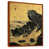 Toile avec cadre flottant brun