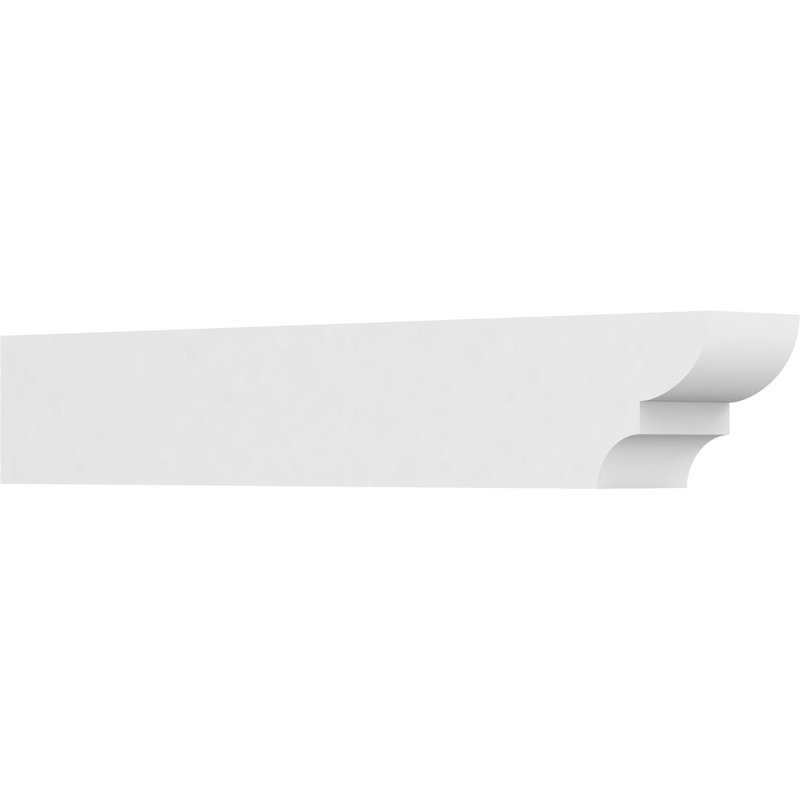 5"W x 6"H x 36"L Standard Ridgewood Architectural Grade PVC Rafter Tail, 6"H x 5"W x 36"D