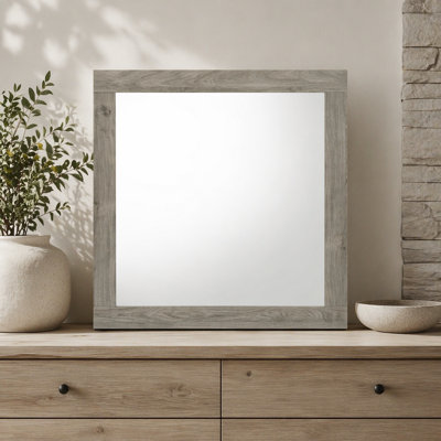 Miroir à finition gris clair