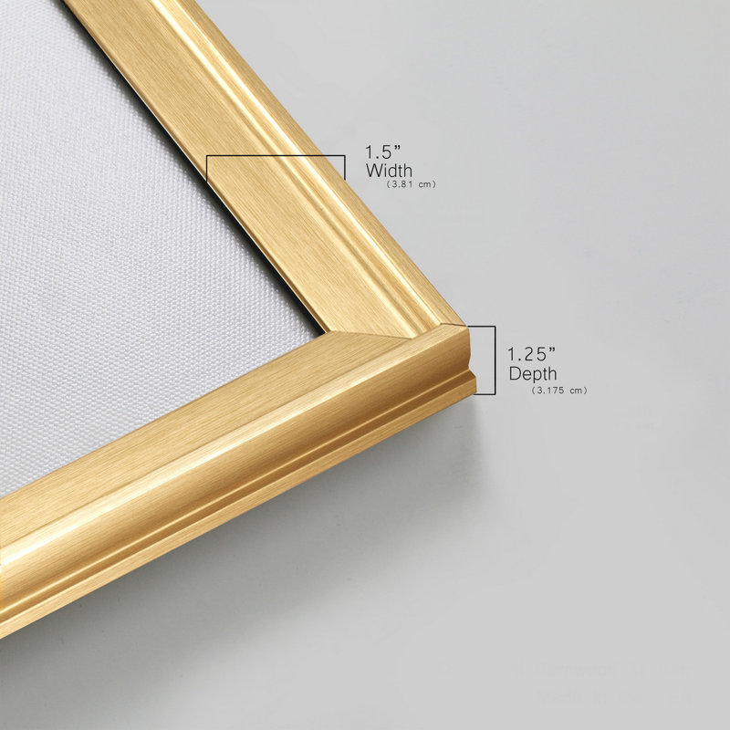 " Garden Bee " Painting Print, Gold, 24" H x 24" W x 1" D