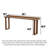 Solid Wood Bar Table with Raised Edge-163624801