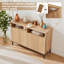 Buffet buffet 46,4 "avec 4 portes et tablettes réglables