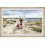 «Real Surfing Santa», reproduction encadrée-1848021742